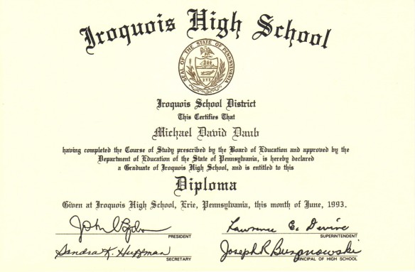 Diploma - Iroquois High School